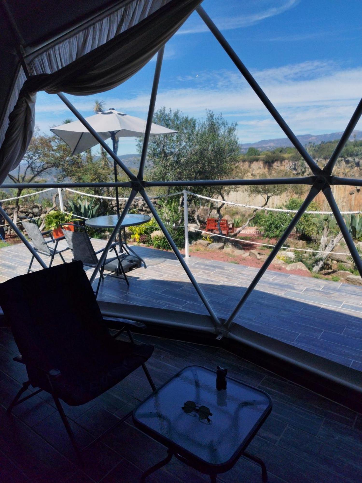 El Gato Glamping con vista a prismas basálticos Hotel Huasca de Ocampo Exterior foto