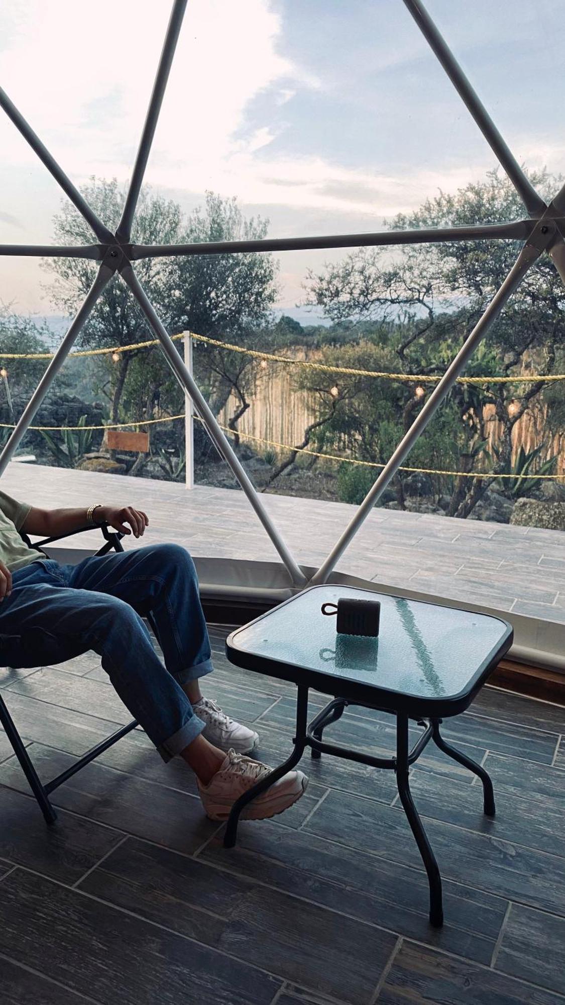 El Gato Glamping con vista a prismas basálticos Hotel Huasca de Ocampo Exterior foto