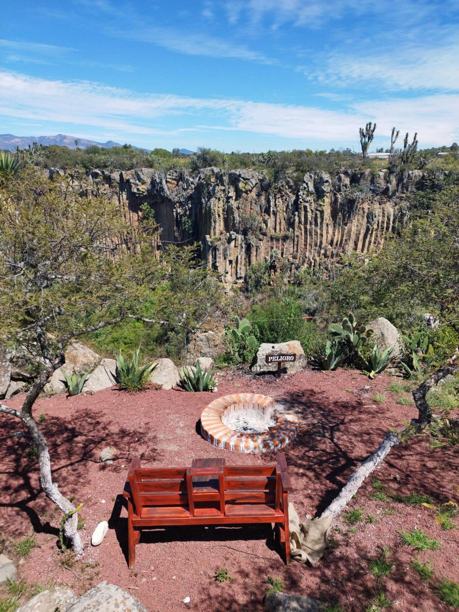 El Gato Glamping con vista a prismas basálticos Hotel Huasca de Ocampo Exterior foto
