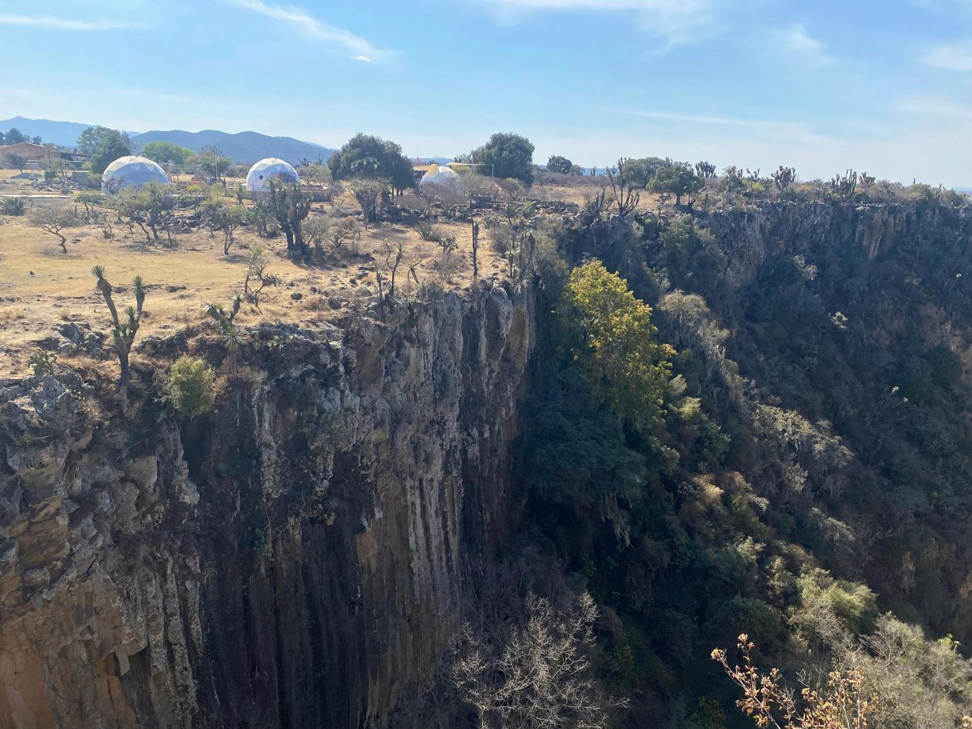 El Gato Glamping con vista a prismas basálticos Hotel Huasca de Ocampo Exterior foto