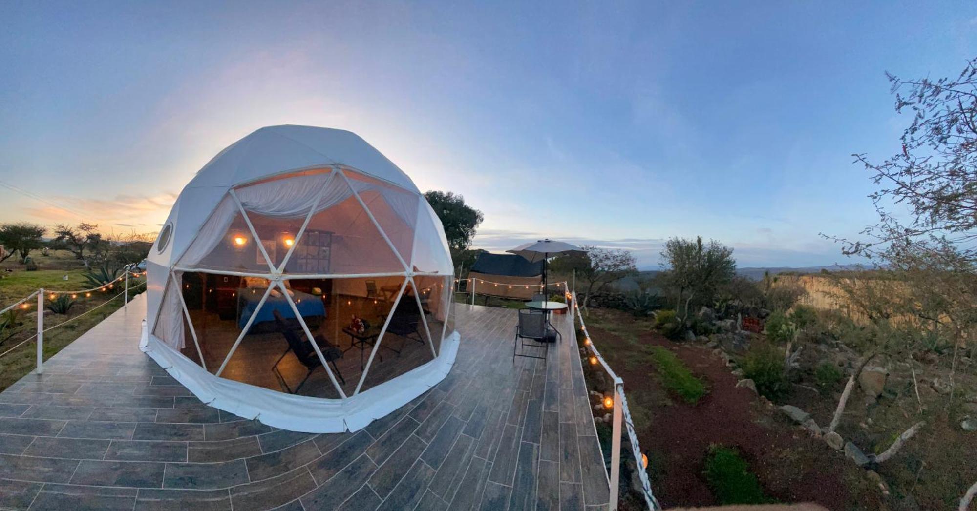 El Gato Glamping con vista a prismas basálticos Hotel Huasca de Ocampo Exterior foto