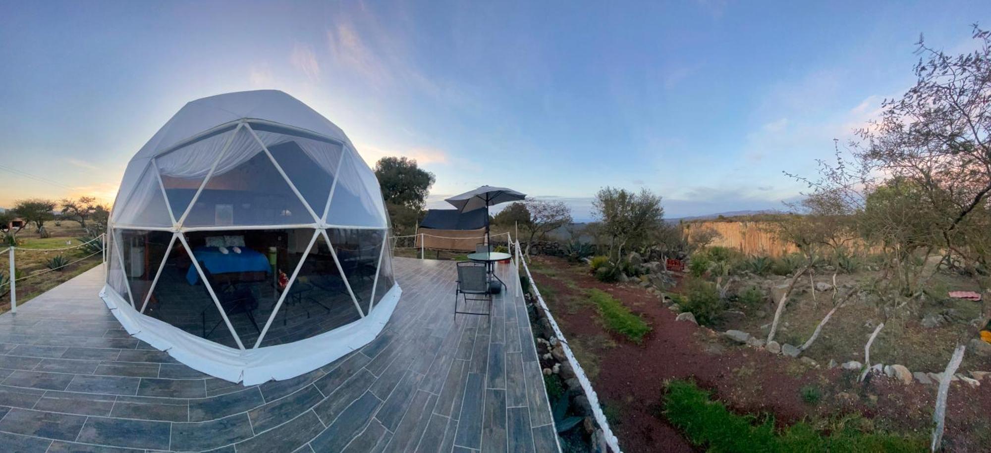 El Gato Glamping con vista a prismas basálticos Hotel Huasca de Ocampo Exterior foto