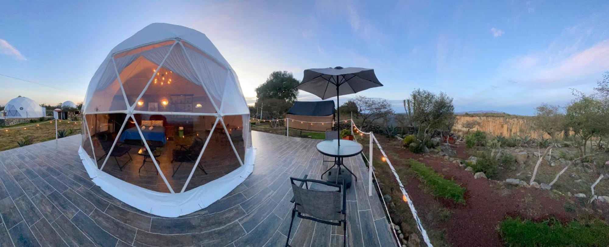 El Gato Glamping con vista a prismas basálticos Hotel Huasca de Ocampo Exterior foto