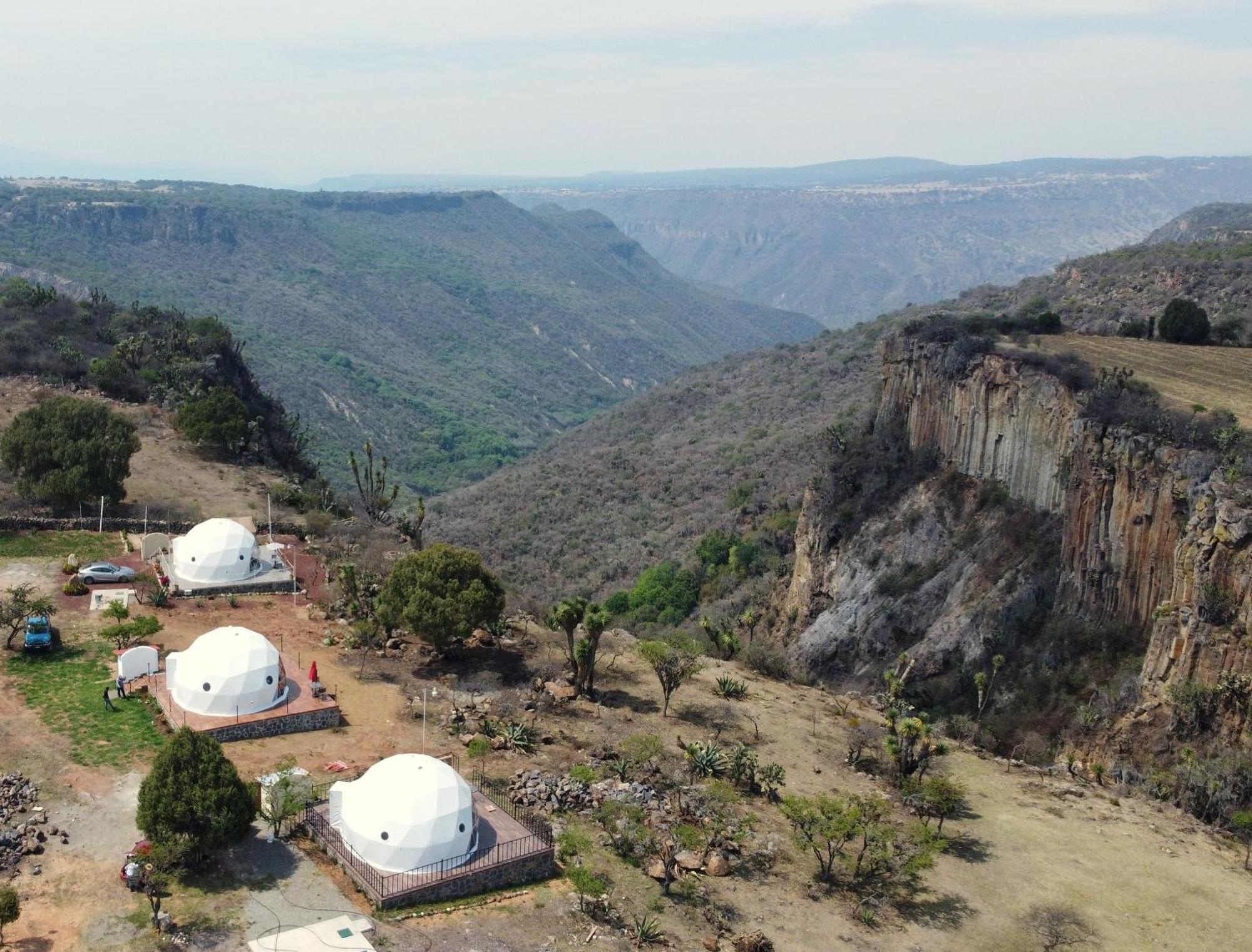 El Gato Glamping con vista a prismas basálticos Hotel Huasca de Ocampo Exterior foto
