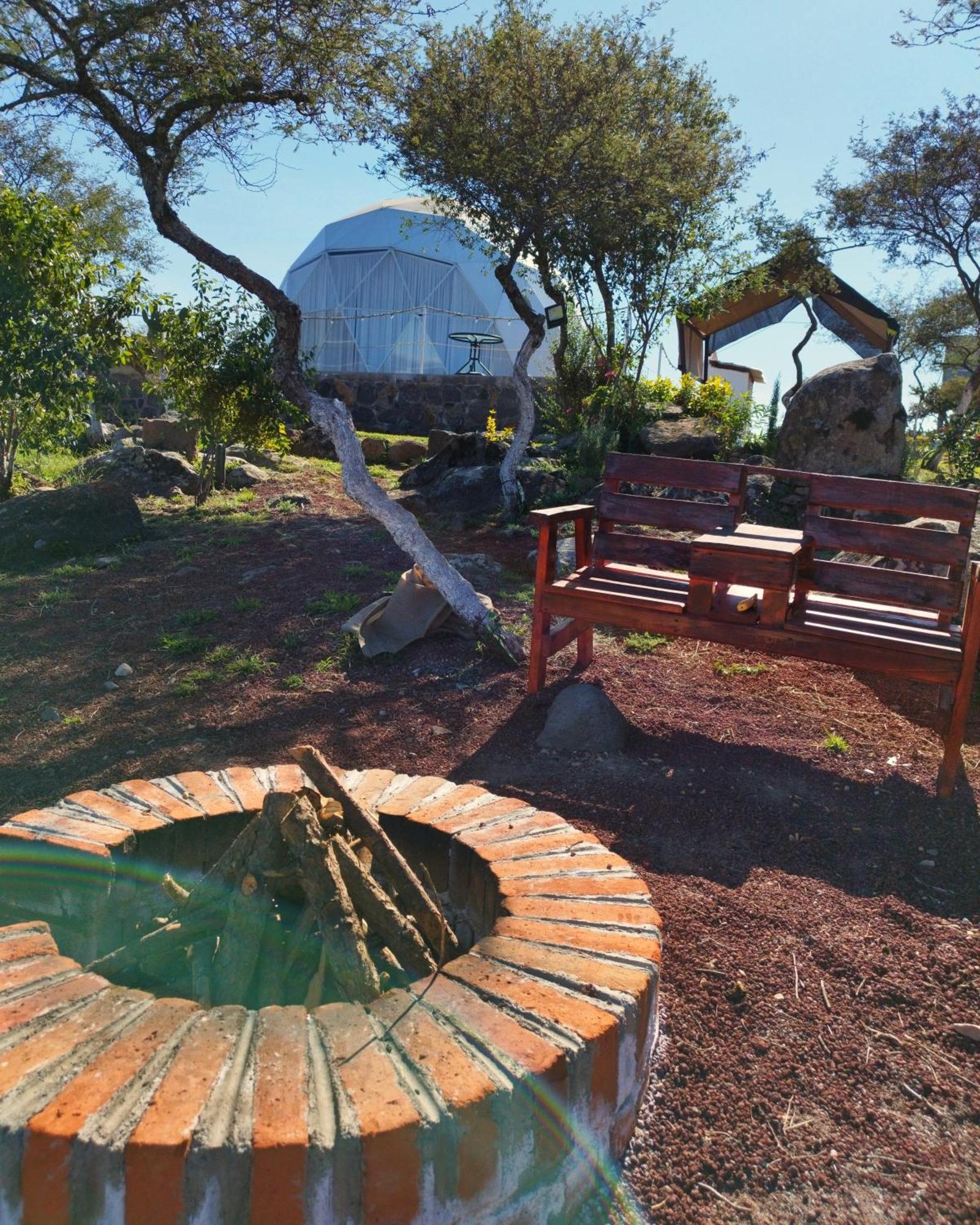 El Gato Glamping con vista a prismas basálticos Hotel Huasca de Ocampo Exterior foto